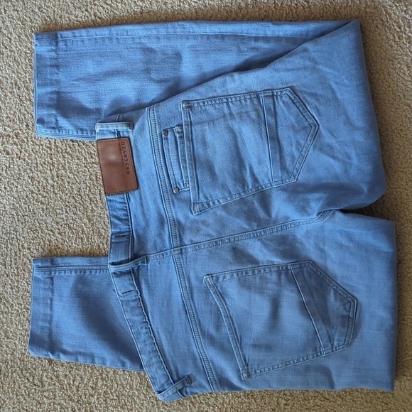 Reserved by Fine Denim Light Wash Denim Button Fly Jeans Size 36W 34L - Picture 1 of 9